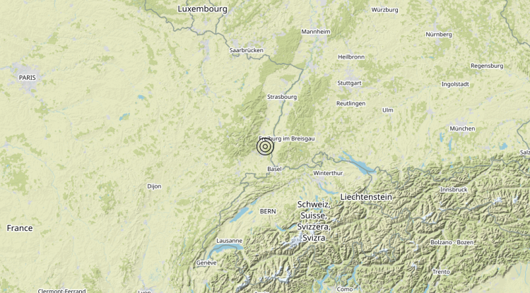 Terremoto France [Land] – Magnitudo 4.6