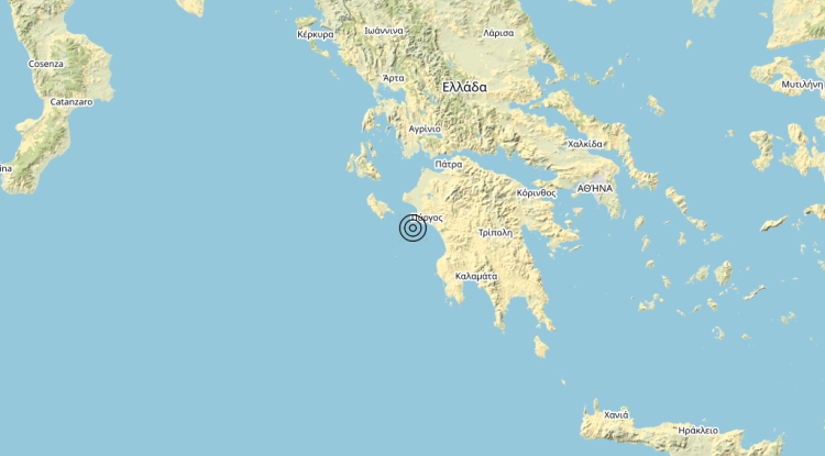 Terremoto Costa Occidentale Peloponneso (GRECIA) – Magnitudo 4.7