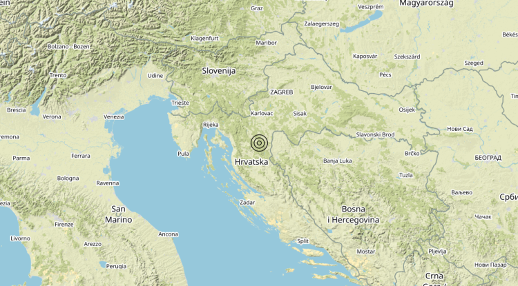 Terremoto Croatia [Land] – Magnitudo 3.6