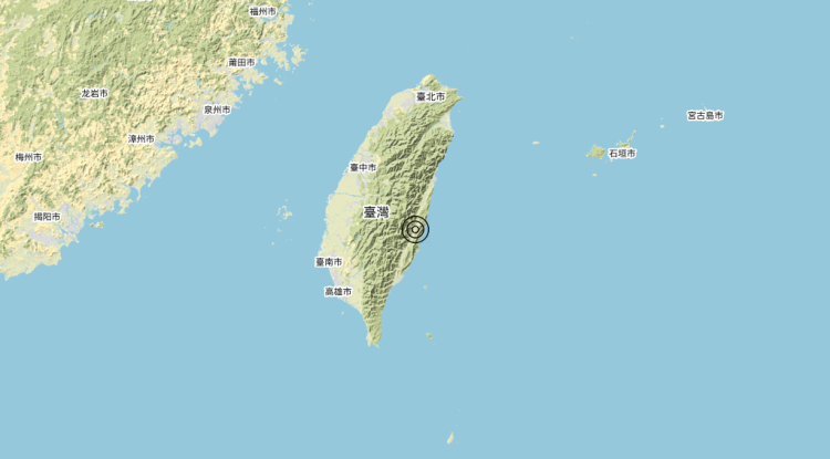 Terremoto Taiwan – Magnitudo 5.8
