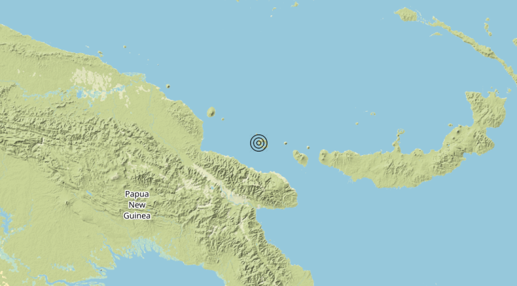 Terremoto Papua New Guinea [Sea] – Magnitudo 5.8