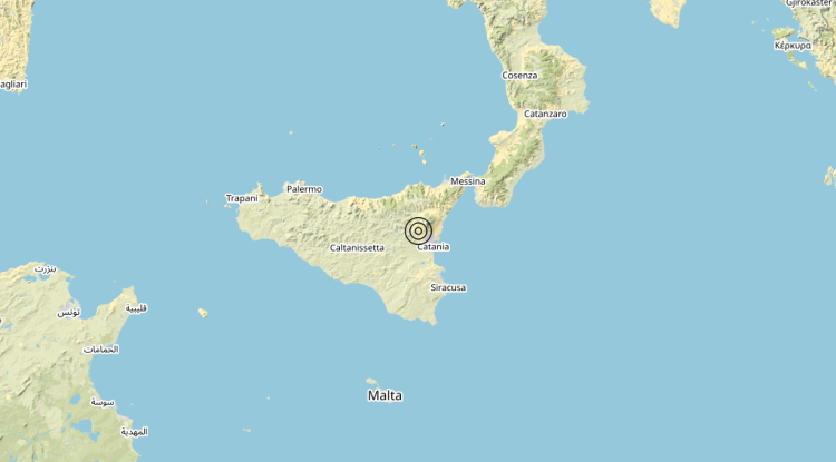Terremoto 4 km S Paternò (CT) – Magnitudo 3.6