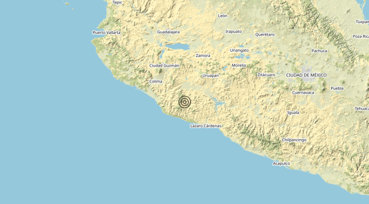 Terremoto Michoacan, Mexico [Land: Mexico] – Magnitudo 6.8