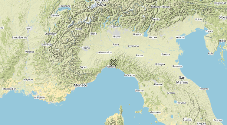 Terremoto 2 km W Bargagli (GE) – Magnitudo 4.1