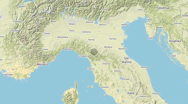 Terremoto 8 km NE Fosciandora (LU) – Magnitudo 3.2 Terremoto 8 km NE Fosciandora (LU) – Magnitudo 3.2
