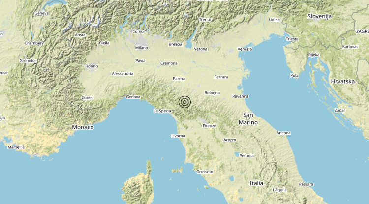 Terremoto 8 km W Pievepelago (MO) – Magnitudo 3.8