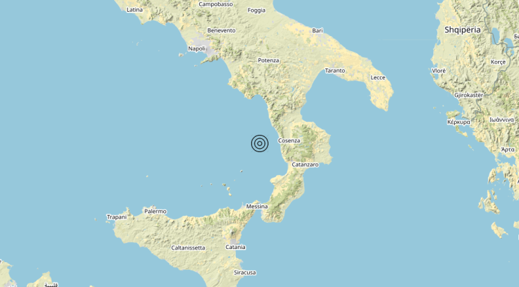 Terremoto Tirreno Meridionale (MARE) – Magnitudo 3.0