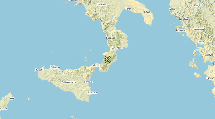 Terremoto 5 km NW Antonimina (RC) – Magnitudo 3.1