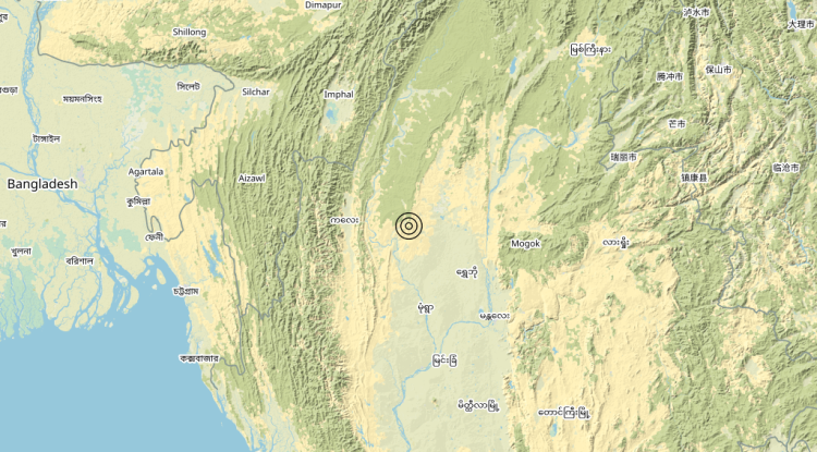 Terremoto Myanmar – Magnitudo 5.6