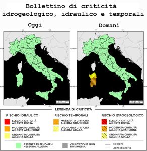 Bollettino di allerta meteo del 11/10/2022
