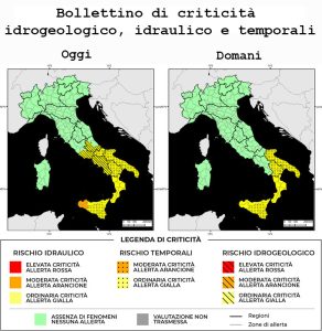 Bollettino di allerta meteo del 13/10/2022