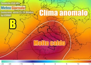 Meteo: caldo AFRICANO per 7 giorni. Poi confermato LA NEVE a quote BASSE con 20 GRADI in meno