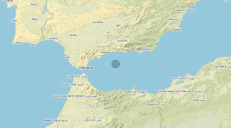 Terremoto Spain [Sea] – Magnitudo 4.5
