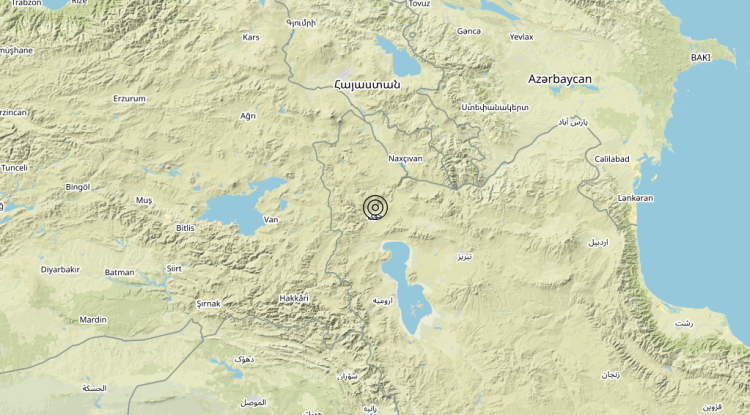 Terremoto Iran [Land] – Magnitudo 5.8