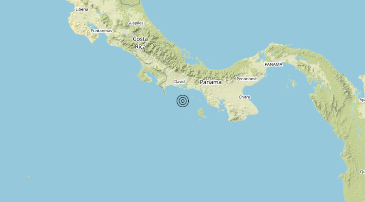 Terremoto South of Panama [Sea: Panama] – Magnitudo 6.6