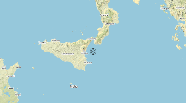 Terremoto Mar Ionio Meridionale (MARE) – Magnitudo 3.3