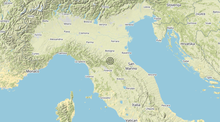 Terremoto 6 km N Borgo San Lorenzo (FI) – Magnitudo 3.4 Terremoto 6 km N Borgo San Lorenzo (FI) – Magnitudo 3.4