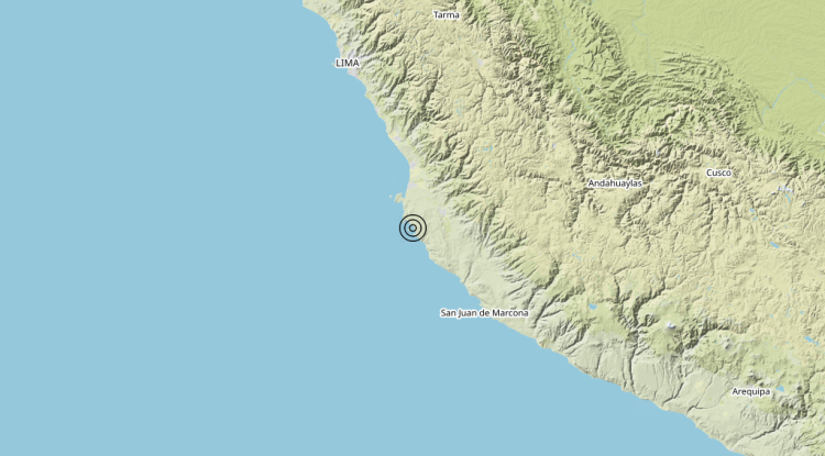 Terremoto Peru (Peruvian point of view) [Sea] – Magnitudo 6.0