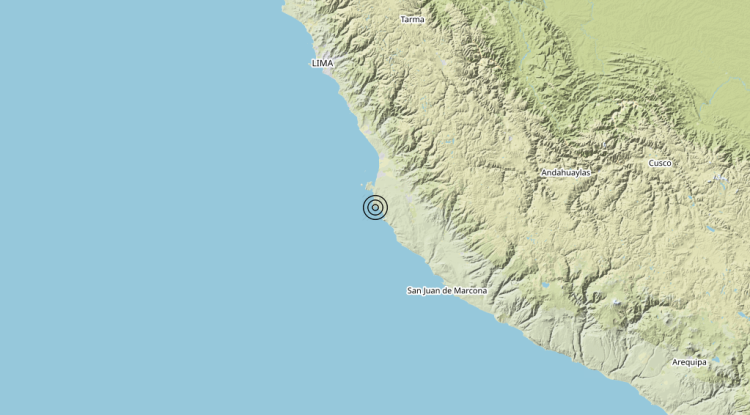 Terremoto Peru (Peruvian point of view) [Sea] – Magnitudo 5.9