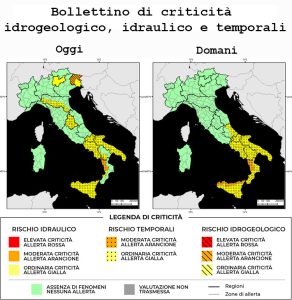 Bollettino di allerta meteo del 04/11/2022