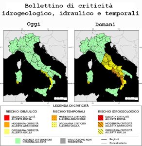 Bollettino di allerta meteo del 18/11/2022