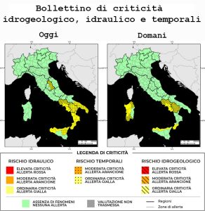 Bollettino di allerta meteo del 21/11/2022