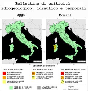 Bollettino di allerta meteo del 24/11/2022