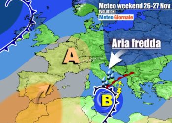 Meteo: il ciclone del weekend con NEVE FORTE e TEMPESTE DI VENTO
