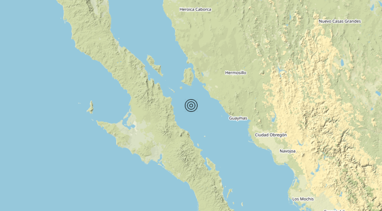 Terremoto Gulf of California, Mexico [Sea: Mexico] – Magnitudo 6.2