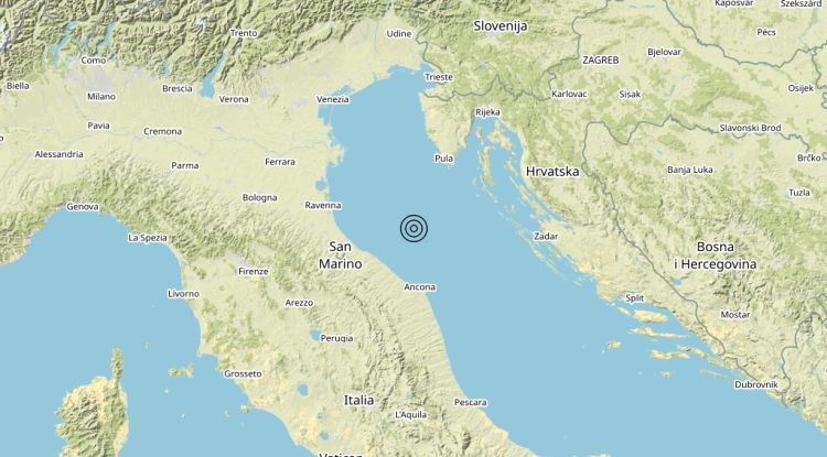 Terremoto Costa Marchigiana Pesarese (Pesaro-Urbino) – Magnitudo 3.6