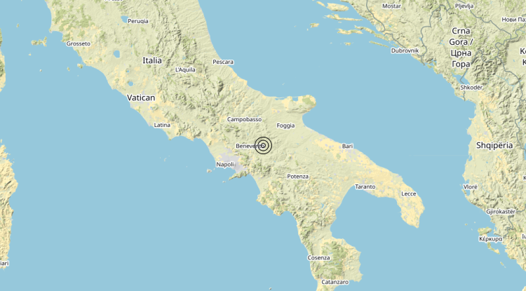 Terremoto 2 km NW Frigento (AV) – Magnitudo 3.2