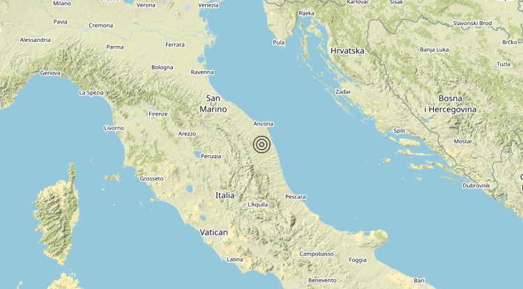 Terremoto 2 km E Mogliano (MC) – Magnitudo 3.4