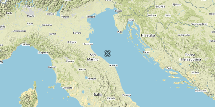 Terremoto Costa Marchigiana Pesarese (Pesaro-Urbino) – Magnitudo 3.0