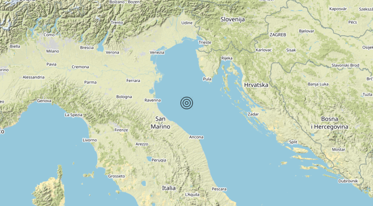 Terremoto Adriatico Settentrionale (MARE) – Magnitudo 3.1