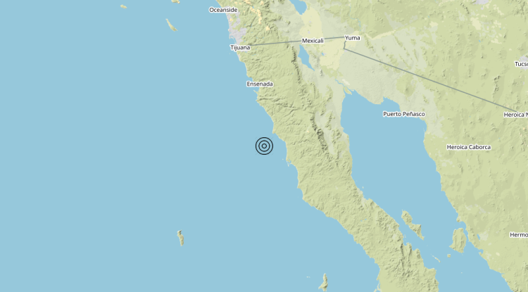 Terremoto Baja California, Mexico [Sea: Mexico] – Magnitudo 6.1