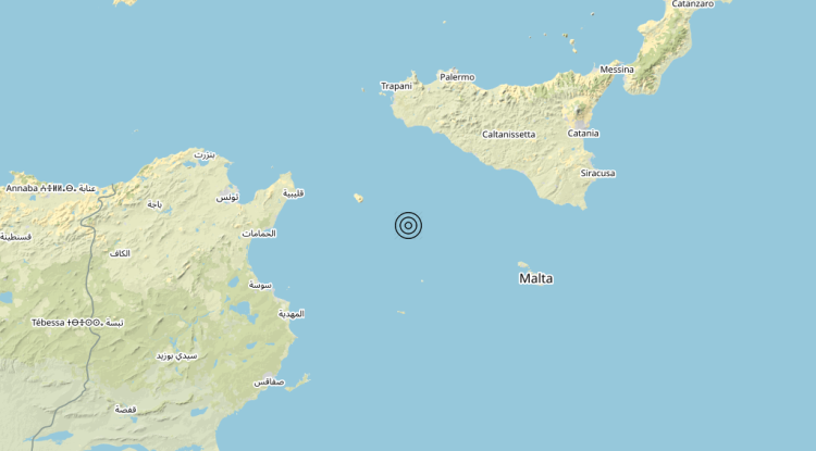 Terremoto Canale di Sicilia meridionale (MARE) – Magnitudo 3.5
