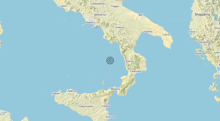 Terremoto Tirreno Meridionale (MARE) – Magnitudo 3.5