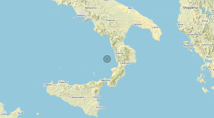 Terremoto Tirreno Meridionale (MARE) – Magnitudo 3.1