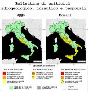 Bollettino di allerta meteo del 02/12/2022