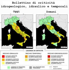 Bollettino di allerta meteo del 10/12/2022