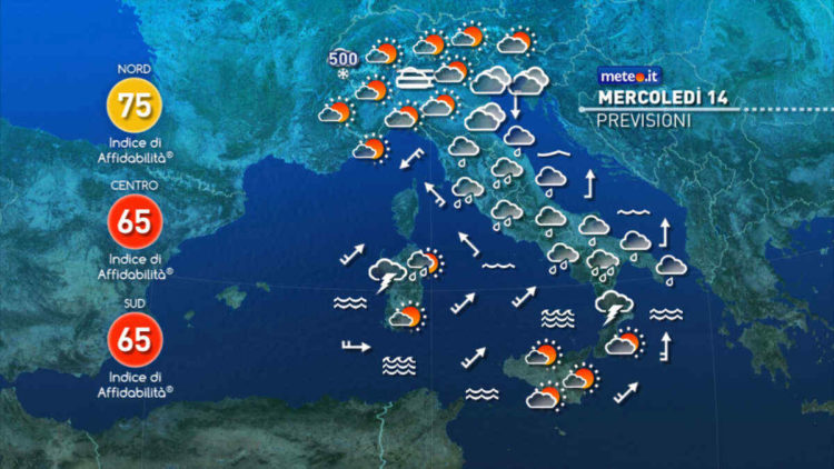 Che tempo fa domani in tutta Italia? Previsioni in dettaglio