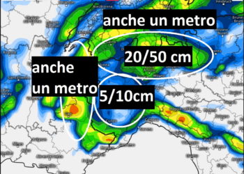 Meteo, ecco quanta neve cadrà. Tutti i CENTIMETRI previsti entro dicembre 2022!
