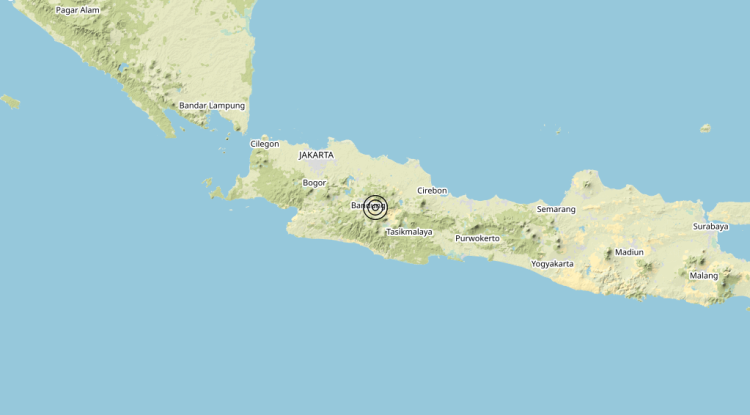 Terremoto Jawa, Indonesia [Land: Indonesia] – Magnitudo 5.7