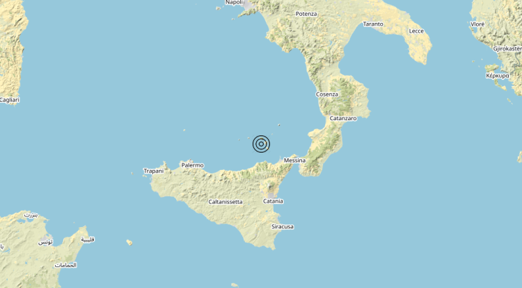 Terremoto Isole Eolie (Messina) – Magnitudo 4.6