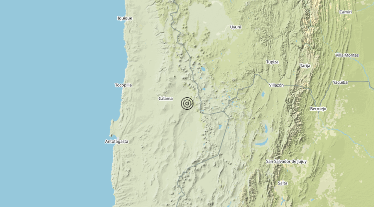 Terremoto Northern Chile [Land: Chile] – Magnitudo 5.5