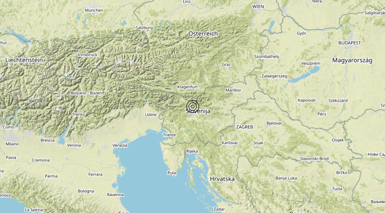 Terremoto Slovenia (SLOVENIA) – Magnitudo 3.0