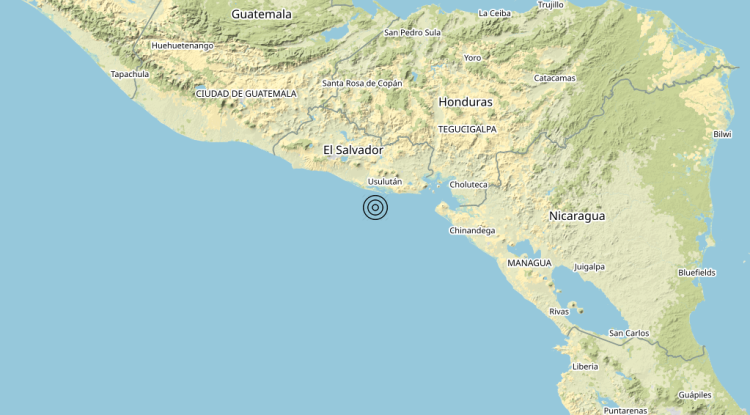 Terremoto El Salvador [Sea] – Magnitudo 5.6