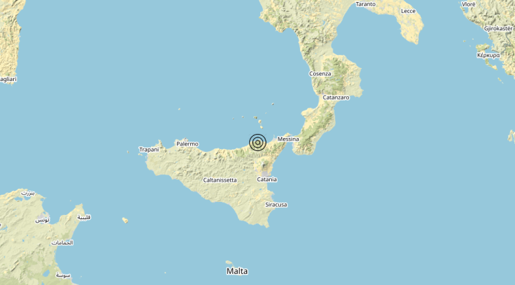 Terremoto 3 km N Floresta (ME) – Magnitudo 3.7