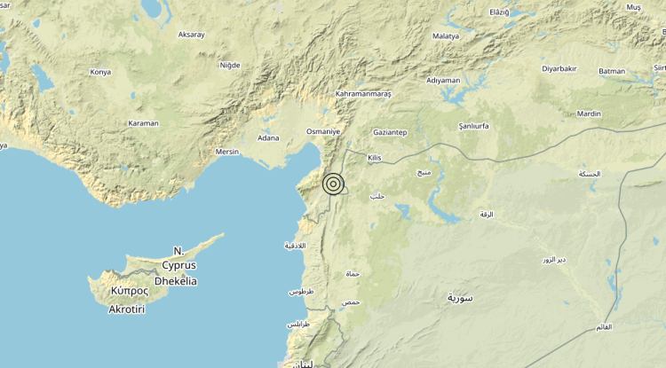 Terremoto Turkey [Land] – Magnitudo 4.7