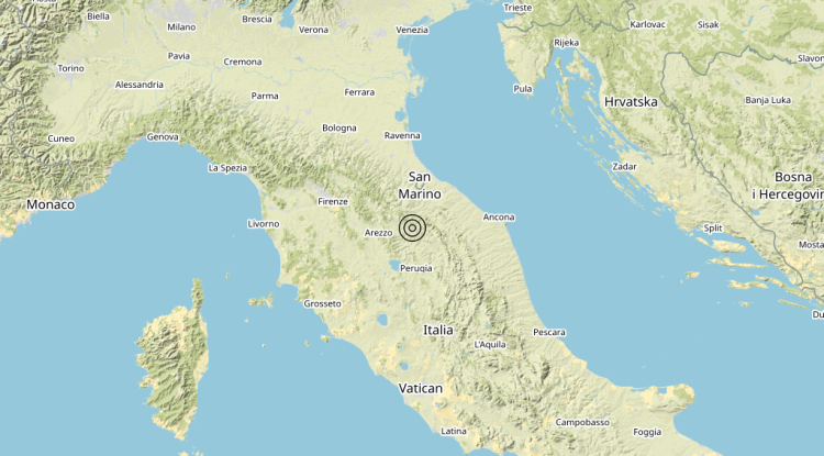 Terremoto 5 km NE Montone (PG) – Magnitudo 3.0 Terremoto 5 km NE Montone (PG) – Magnitudo 3.0